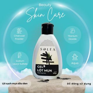 Gel Lột Mụn Than Hoạt Tính SOLÉA 50g/150g - Lộc Sạch Mụn Đầu Đen, Mụn Cám, Giảm Mụn Hiệu Quả - VIORA