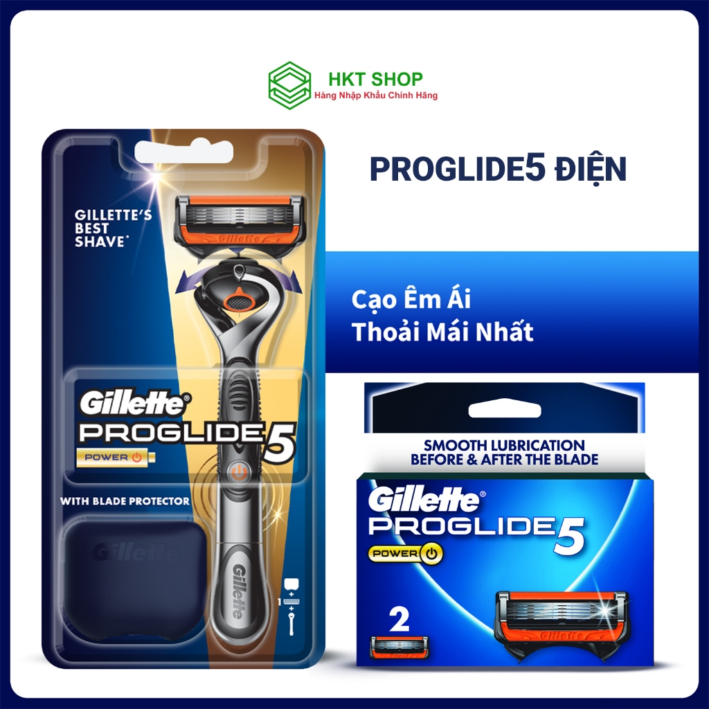 Dao cạo Nam/Lưỡi Dao Cạo GILLETTE Proglide Power 5 (Tặng kèm Pin khi ...