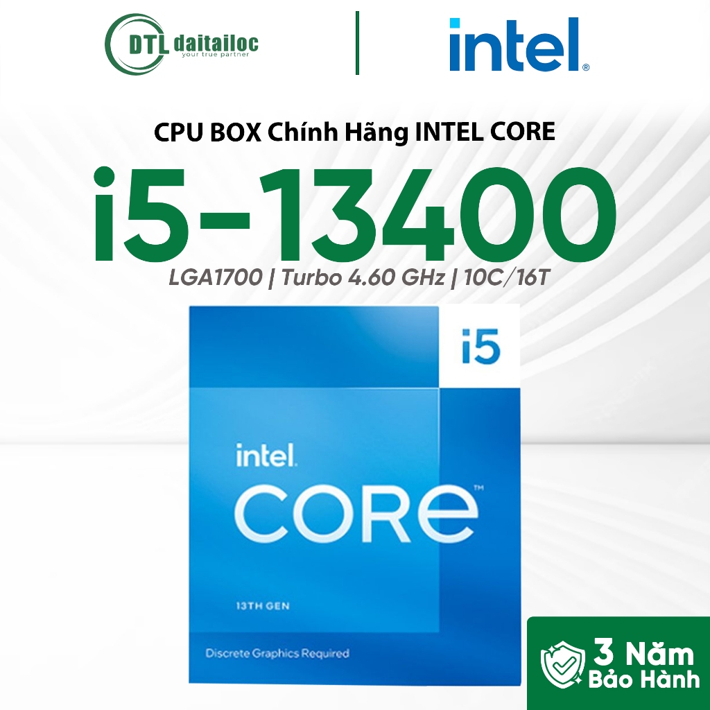 CPU BOX Intel Core i5 13400 | Chính Hãng | Bảo Hành 36 Tháng | Shopee ...