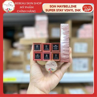 Son Kem Bóng Maybelline Superstay Vinyl Ink Maybelline New York Bền Màu Nhẹ Môi 4.2ml - Bebeau