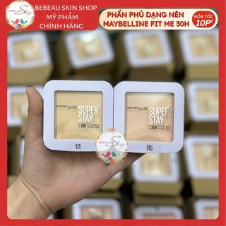 Phấn Phủ Nén Maybelline Super Stay Up To 30h Flex Powder Che Phủ Tốt, Lâu Trôi, Kiềm Dầu 9g - Bebeau