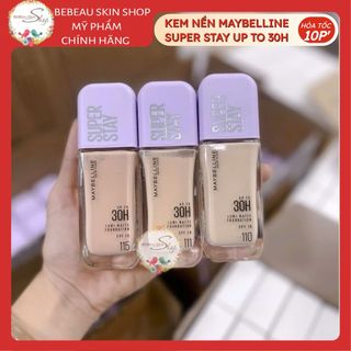 Kem Nền Maybelline Che Phủ Siêu Nhẹ Superstay Up To 30H Nắp Tím Matte Foundation SPF16 PA+++ 35ml