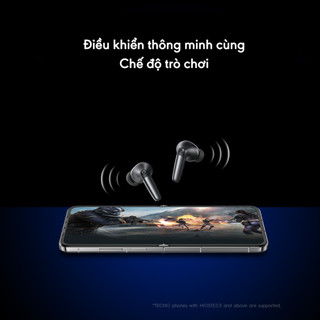 [KOL] Tai nghe Bluetooth TECNO BUDS 4 -Bluetooth 5.4 | Chống ồn chủ động ANC | Kháng nước IPX4 - Chính hãng
