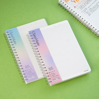 Sổ Lò Xo Bìa Nhựa 100gsm 200 Trang CLASSMATE, Sổ Tay A5/B5 Kẻ Ngang, Caro, Dot Grid Dùng Ghi Chép