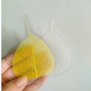 [SL 02] 02 Lá bồ đề ép viết chữ thư pháp, vẽ trang trí