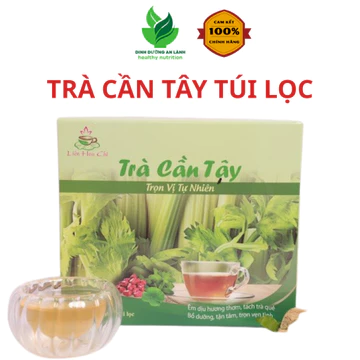 Trà Cần Tây Túi Lọc Nguyên Chất, Trà Thảo Dược Cần Tây Dễ Uống, Thanh Mát, tự Nhiên Hộp 30 Túi Lọc