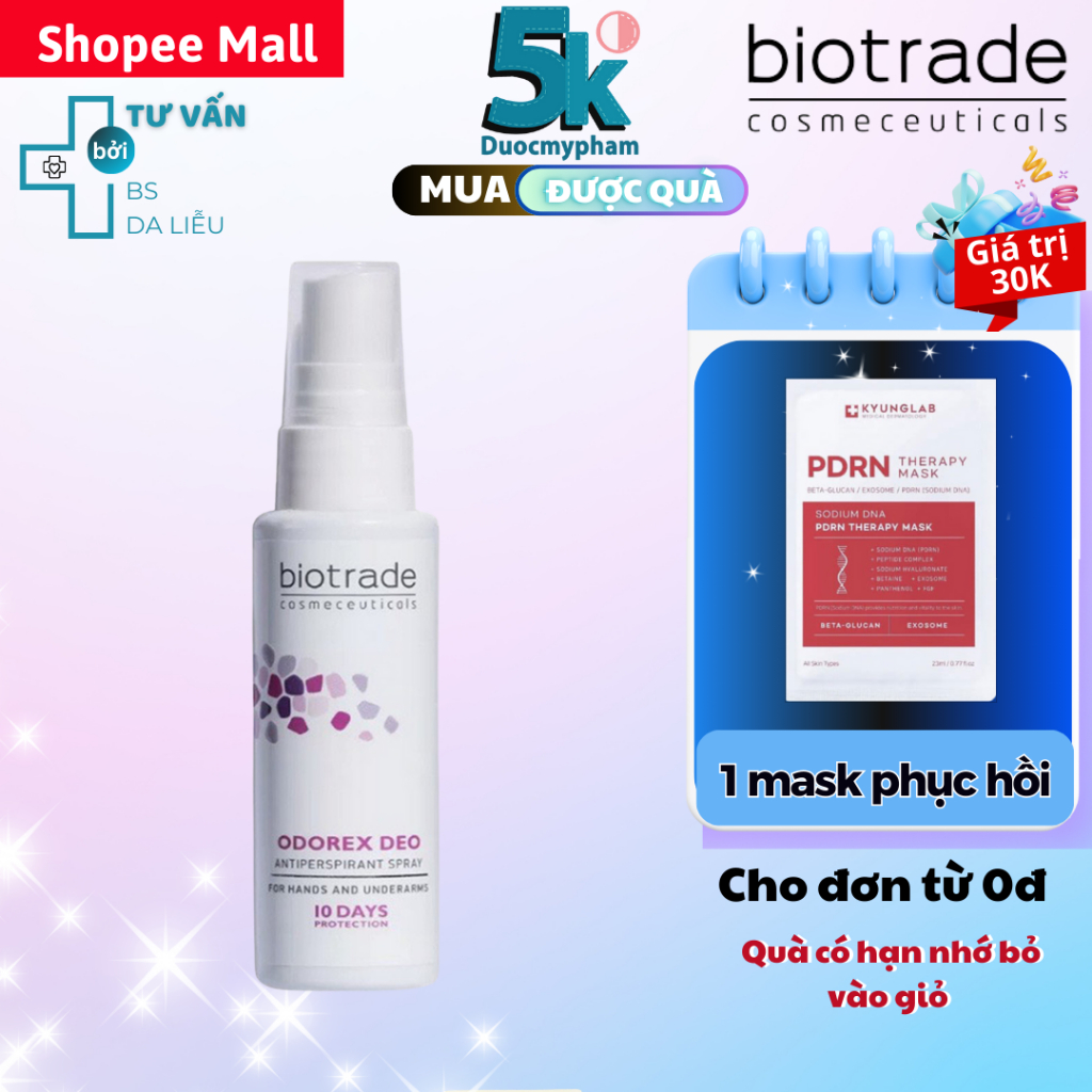 Biotrade Xịt Khử Mùi Odorex Deo Antiperspirant Spray giúp giảm mồ hôi ...