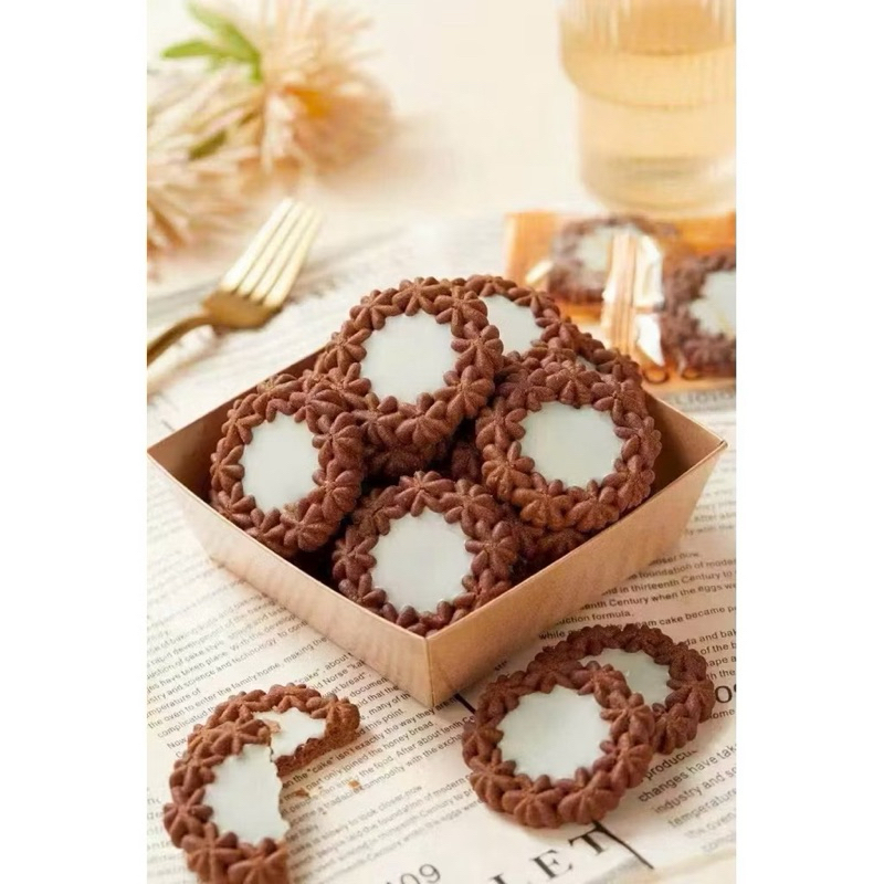 [Hàng mới] Combo 500g Bánh quy Socola bông tuyết/Bánh quy sandwich/Bánh chocolate,bánh quy tart