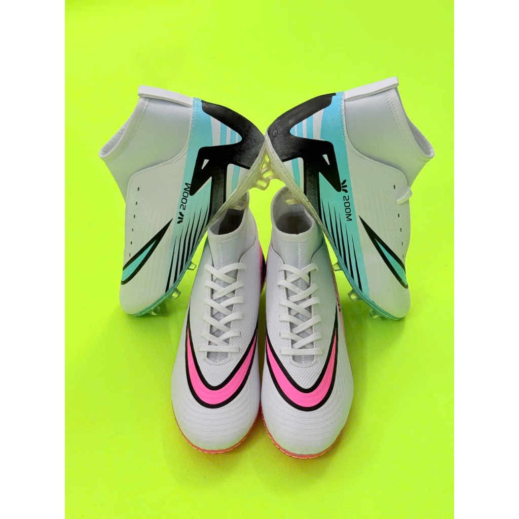 Giày đá bóng cổ cao TheGoal FG1, khâu FULL đế đinh FG sân cỏ tự nhiên, TẶNG TÚI RÚT + TẤT