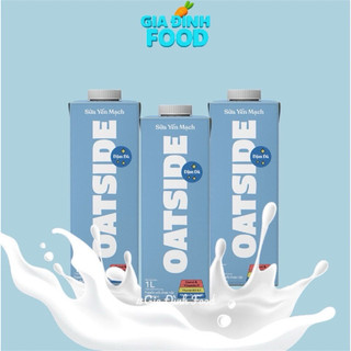 Thùng 6 HỘP 1L, Lốc 3 HỘP - Sữa Yến Mạch Oatside Không Đường Ít Calo, Oatside Socola 1L/180ML