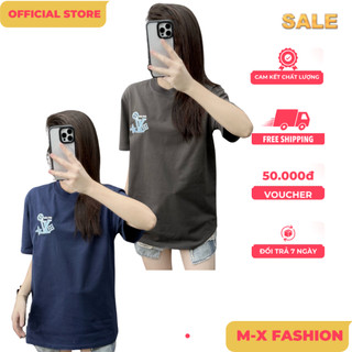 ÁO thun nam QC cổ tròn họa tiết thêu tay ngắn phong cách trẻ trung chuẩn from