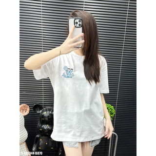 ÁO thun nam QC cổ tròn họa tiết thêu tay ngắn phong cách trẻ trung chuẩn from