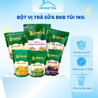 BỘT VỊ TRÀ SỮA BKB TÚI 1KG ĐỦ VỊ pha trà sữa thơm ngon, màu đẹp, chuyên dùng trong pha chế