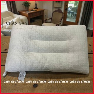 🌙SIÊU CẤP🌙 Gối Dệt Kim 5D Massage Đầu Cổ Vai, Gối Gòn Lụa Dành Cho Người Nằm Thấp _Chăn Ga Sỉ HCM