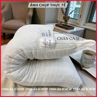 🌙SIÊU CẤP🌙 Gối Dệt Kim 5D Massage Đầu Cổ Vai, Gối Gòn Lụa Dành Cho Người Nằm Thấp _Chăn Ga Sỉ HCM