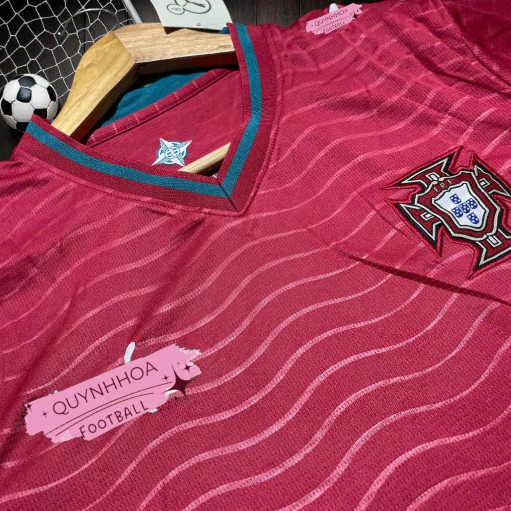 (Free Ship - Bộ Đồ Bóng Đá Đội Bồ Đào Nha 2026 - Áo Ronaldo 7 Chất Liệu Polyester Hàng Đầu