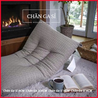 🌙SIÊU CẤP🌙 Gối Dệt Kim 5D Massage Đầu Cổ Vai, Gối Gòn Lụa Dành Cho Người Nằm Thấp _Chăn Ga Sỉ HCM