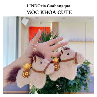 Móc Khóa Tiểu Mã May Mắn LINDORia, Móc Khóa Cute Treo Cặp, Balo, Quà Tặng Xinh Xắn