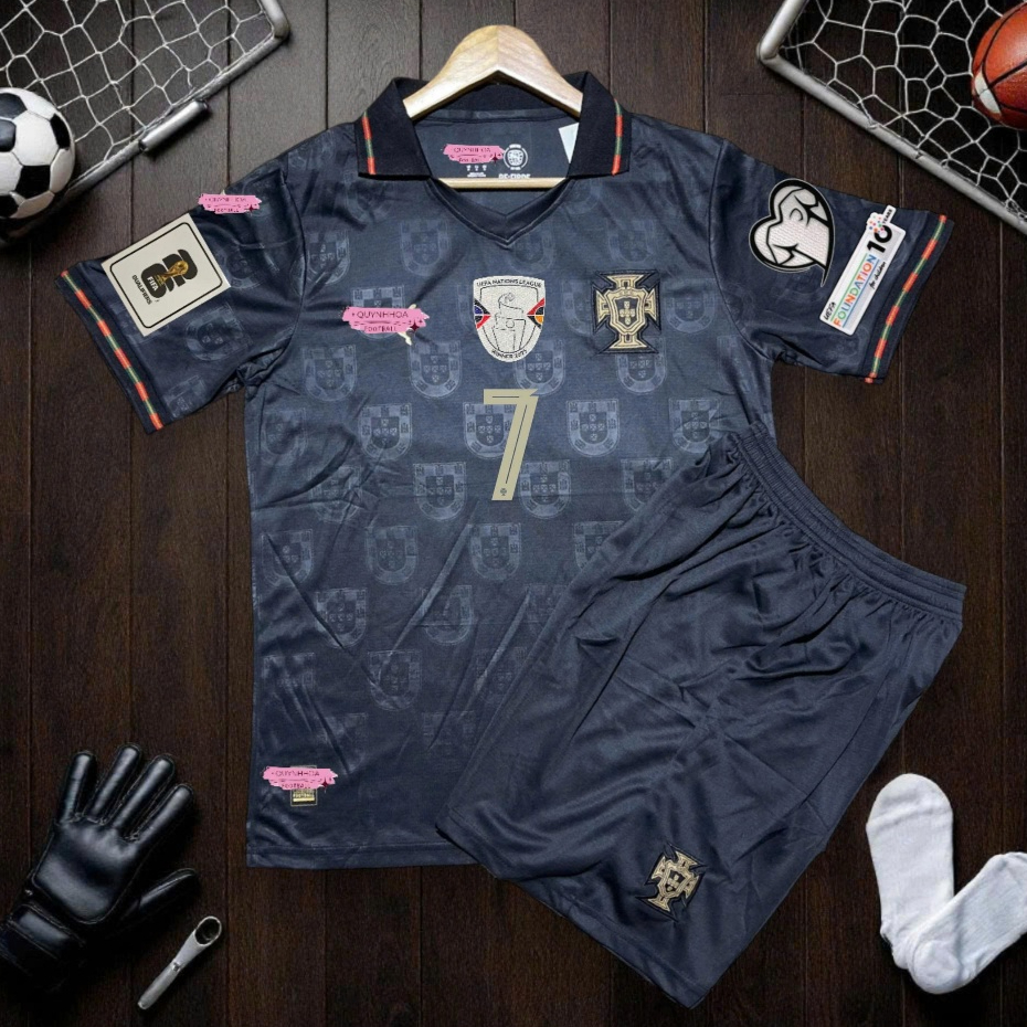(Free Ship - Bộ Đồ Bóng Đá Đội Bồ Đào Nha 2026 - Áo Ronaldo 7 Chất Liệu Polyester Hàng Đầu