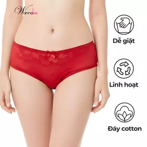 Quần lót nữ thun gấm lạnh WANNABE quần chíp đẹp tinh tế cảm giác mát lạnh thiết kế đơn giản QLR27