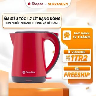 Ấm siêu tốc 1,7 lít Rạng Đông Đun nước nhanh chóng và dễ dàng Model: RD - AST17P1 - Senvangvn
