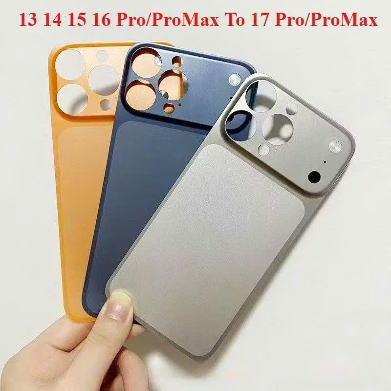 Miếng dán độ lưng biến IPhone thành 17Pro/Promax cho IPhone 11/12/13/14/15/16Promax/Pro