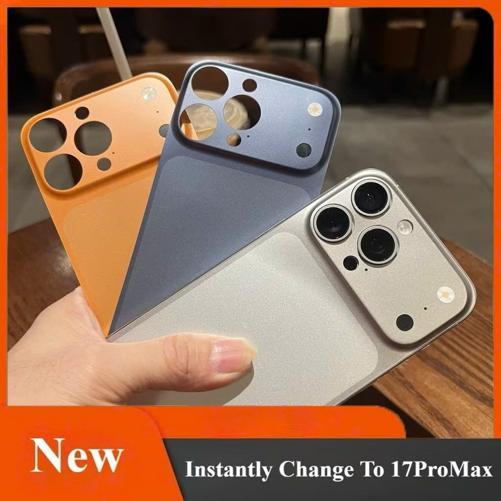 Miếng dán độ lưng biến IPhone thành 17Pro/Promax cho IPhone 11/12/13/14/15/16Promax/Pro