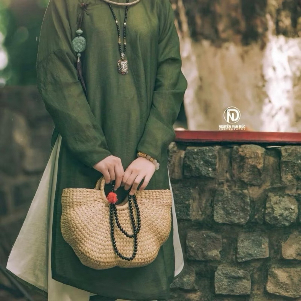 Túi lục bình  Vintage mini size 20cm ⚡️giá Cực Sốc ⚡️ hàng sẵn tận xưởng