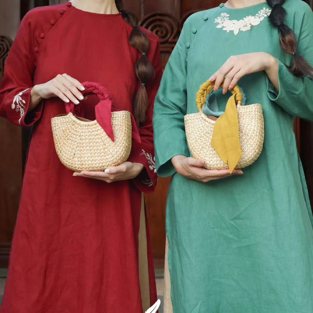 Túi lục bình  Vintage mini size 20cm ⚡️giá Cực Sốc ⚡️ hàng sẵn tận xưởng