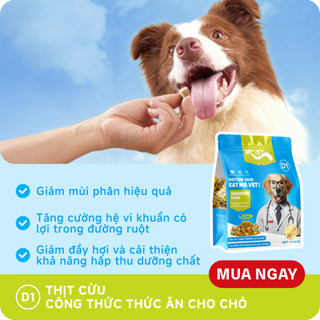Hạt Cho Chó MRVET D1 Combo 4, 5 & 10 Gói 50G Công Thức Thịt Cừu Non, Chăm Sóc Hệ Tiêu Hóa Cho Chó Mọi Lứa Tuổi