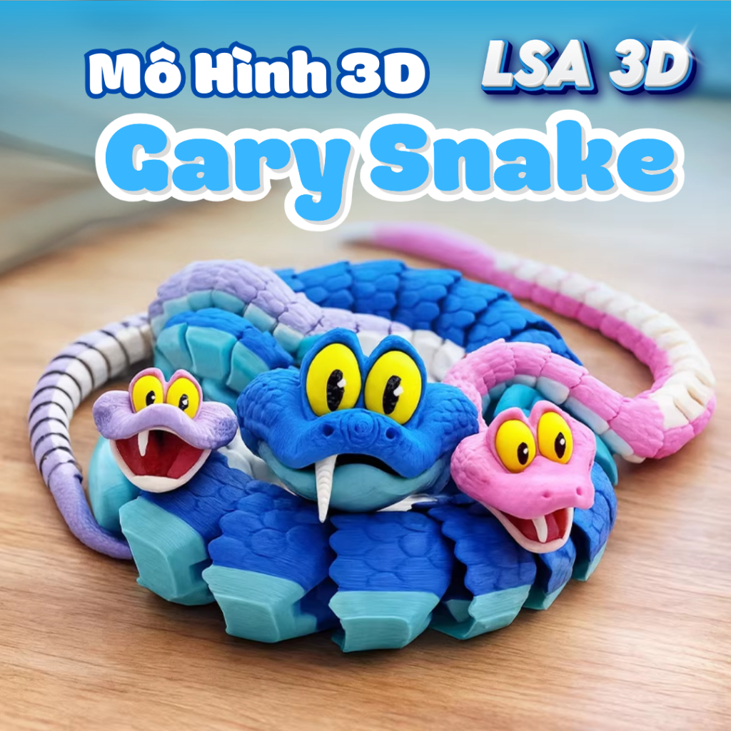 Mô hình rắn 3D của Gary trong Zootopia 2 dành cho trẻ em, mô hình có ...