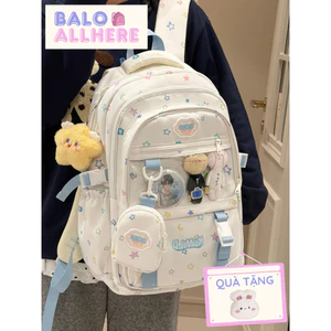 BaLo (XINHXINH) [ORDER] Balo Nữ Họa Tiết Ngôi Sao Dễ Thương Đi Học, Cặp Sách Nhiều Ngăn BL231