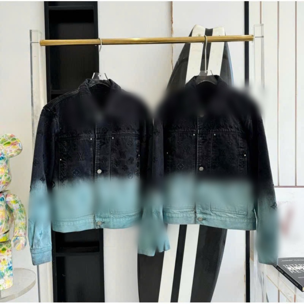 ⚡️[Hight Quality] Áo Khoác Bò Nam Nữ \/ Denim Phối Màu Loang Jacket - Điểm Nhấn Thêu Chữ Nổi Cao Cấp Loại 1
