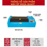 Máy ép nhựa QUAFF khổ A4/A3, phù hợp cho màng ép nhựa / màng ép lạnh, có thể xử lý tài liệu / giấy / giấy ảnh — ảnh 3