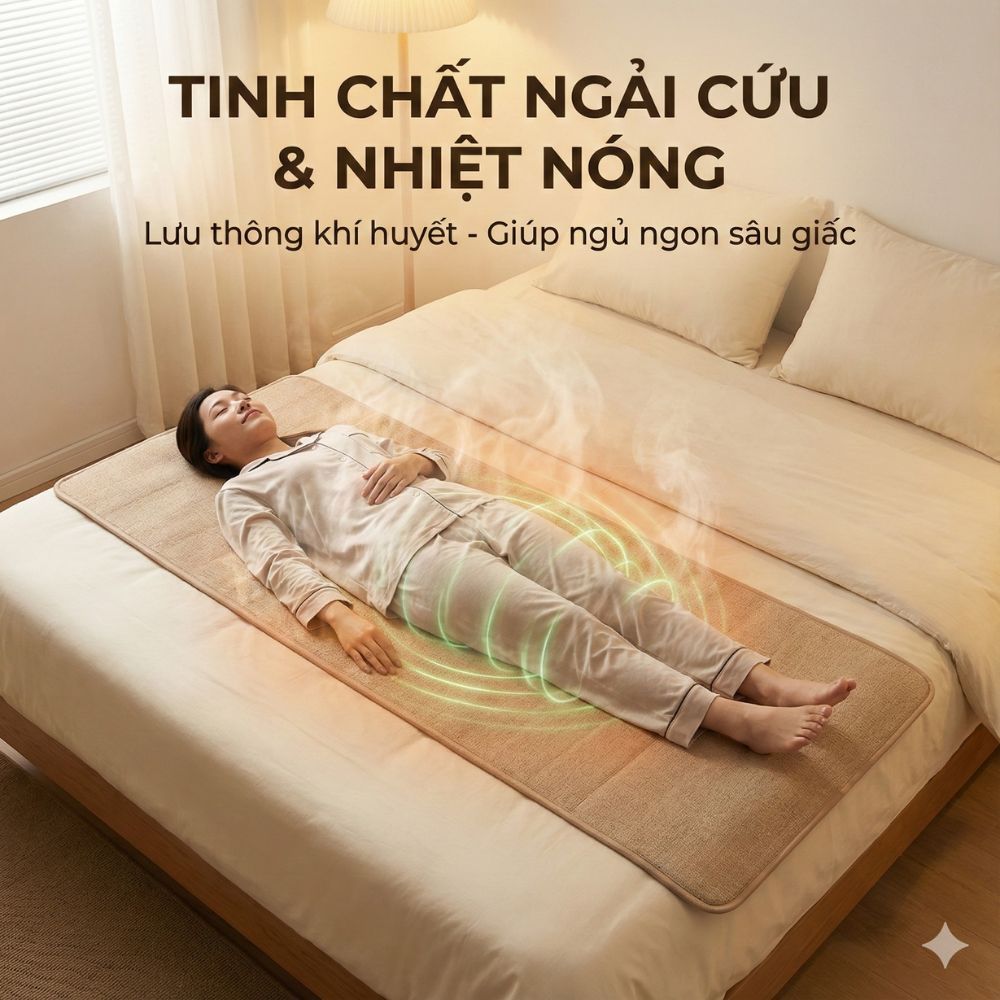 Thảm Ngải Cứu Bằng Điện Kachi MK421, sưởi ấm, chườm nóng, chăn điện, trị liệu ngải cứu | Shopee Việt Nam