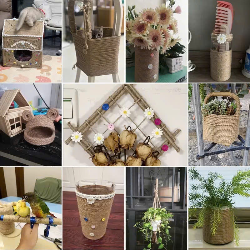 Dây Đay Trang Trí DIY – Dây Gai Dây Thừng Tự Nhiên, Sợi Mịn Đẹp