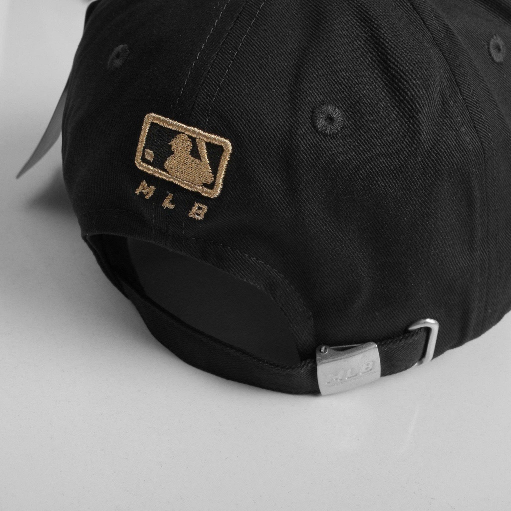 Mũ Nón Lưỡi Trai MLB Meowist logo NY chất liệu vải Kaki Black 2 , Thời trang, Phong Cách