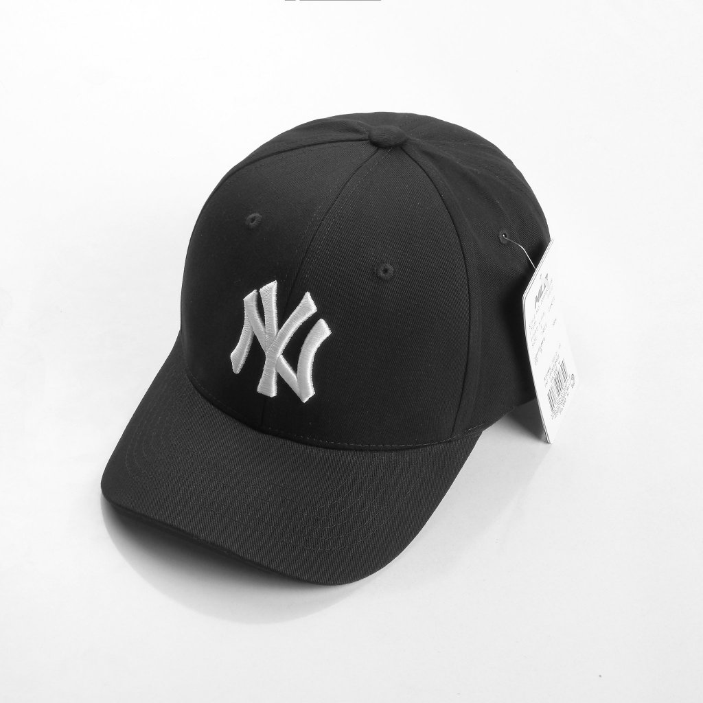 Mũ Nón Lưỡi Trai MLB Meowist logo NY chất liệu vải Kaki Black 2 , Thời trang, Phong Cách