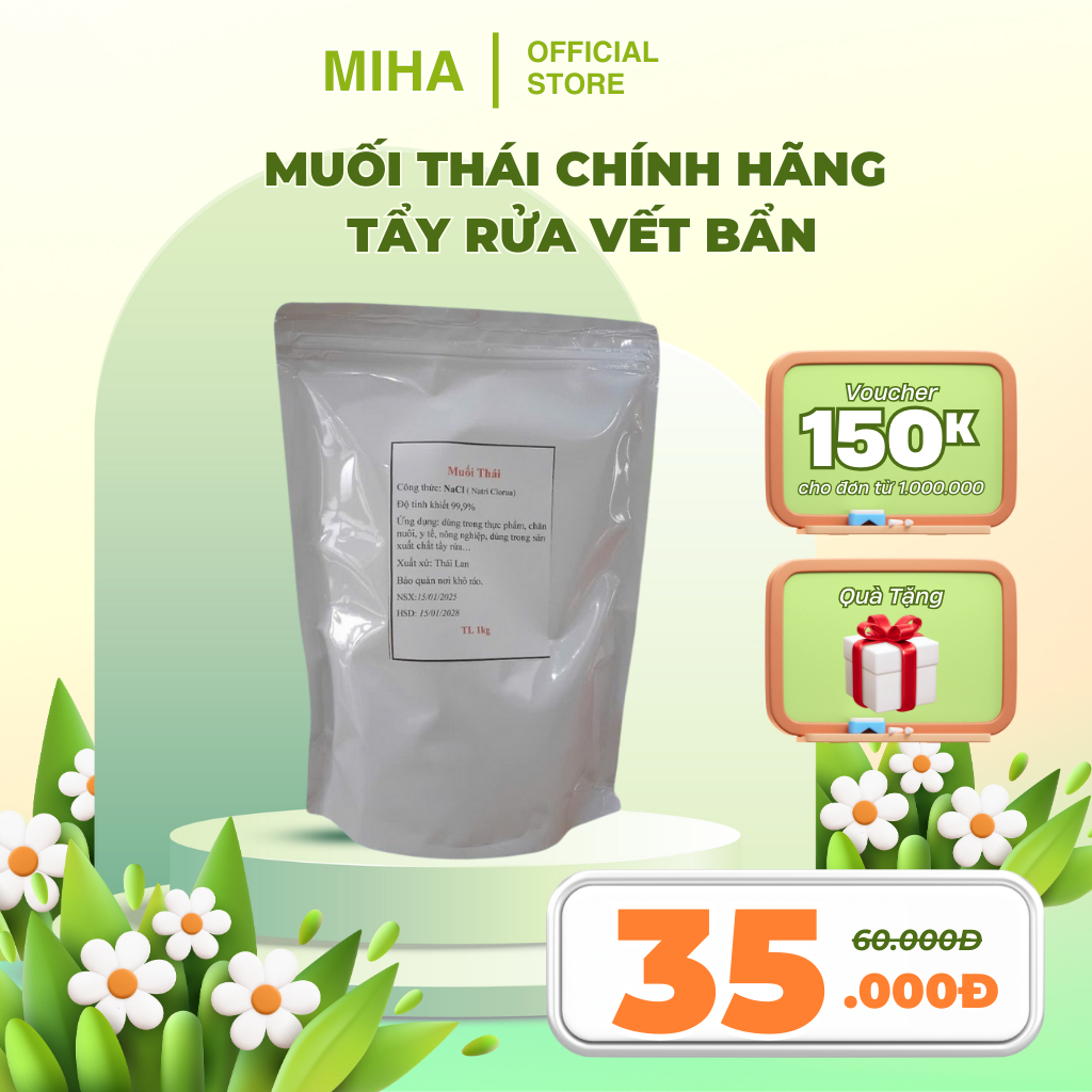Muối Thái Chính Hãng – Tẩy Rửa Vết Bẩn, Thông Cống Hiệu Quả