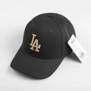 Mũ Nón Lưỡi Trai MLB Meowist Unisex chất liệu Kaki Black 3 LA, nón thể thao, thời trang, phong cách