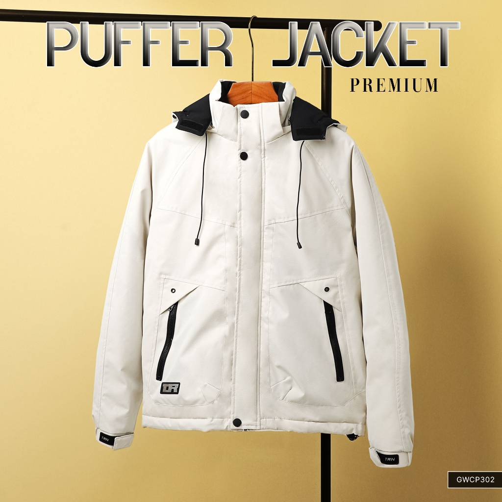 Áo Khoác Phao Nam Đại Hàn lót bông PREMIUM PUFFER JACKET TORANO mũ rời ...