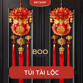 Túi tài lộc, túi đào đông trang trí nhà cửa ngày Tết mang lại may mắn