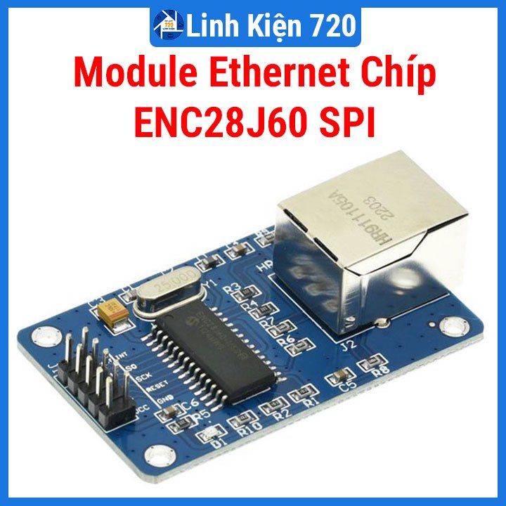 Module Ethernet ENC28J60 cổng RJ-45 tích hợp và giao tiếp SPI | Shopee ...