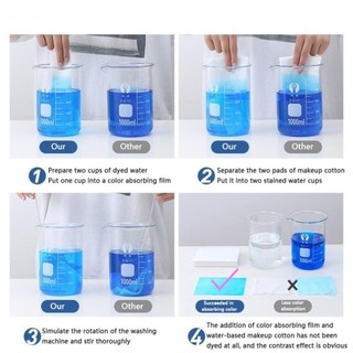 GIẤY HÚT MÀU GIẶT QUẦN ÁO COMBO 2 BỊCH 100 MIẾNG | COLOR CATCHER CHỐNG LEM LOANG GIẶT CHUNG