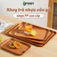 Khay Nhựa Vân Gỗ Decor Sang Trọng, Khay Đựng Đồ Ăn, Bánh Kẹo, Trái Cây, Cafe Chống Nước, Dễ Lau Chùi