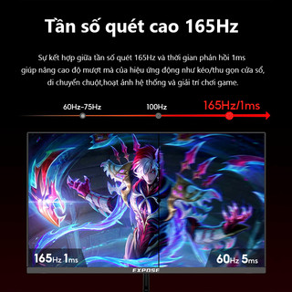 Màn hìn EXPOSE EX-100H 24inch 100hz màn hình máy tính công nghệ IPS Cân bằng giữa làm việc và giải trí