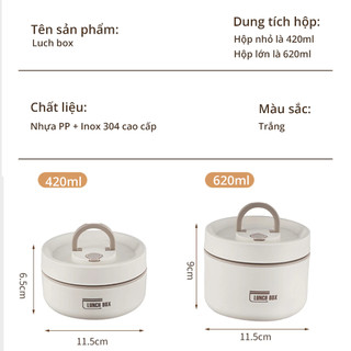 Hộp Cơm Giữ Nhiệt Inox 304 Cao Cấp (3-4 Tầng), Cặp Lồng Cơm Văn Phòng Hâm Nóng Cách Thủy, Chống Tràn