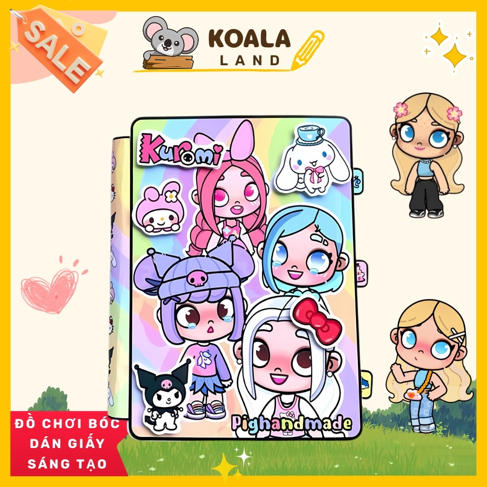 ( Mới) Ngôi nhà 4 cô bé đáng yêu Melody, Kuromi, Cinamoroll, Kitty