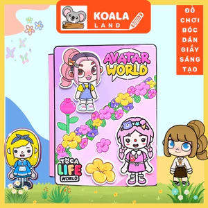 Ngôi nhà của cô bé Avatar và TocaBoca ( 4 búp bê giấy đáng yêu)
