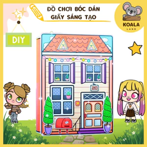 ĐỒ CHƠI NGÔI NHÀ BÚP BÊ GIẤY CẮT THỦ CÔNG DIY - TOCA LIFE WORLD - MẪU TA065
